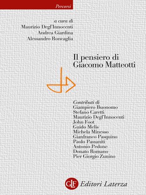 cover image of Il pensiero di Giacomo Matteotti